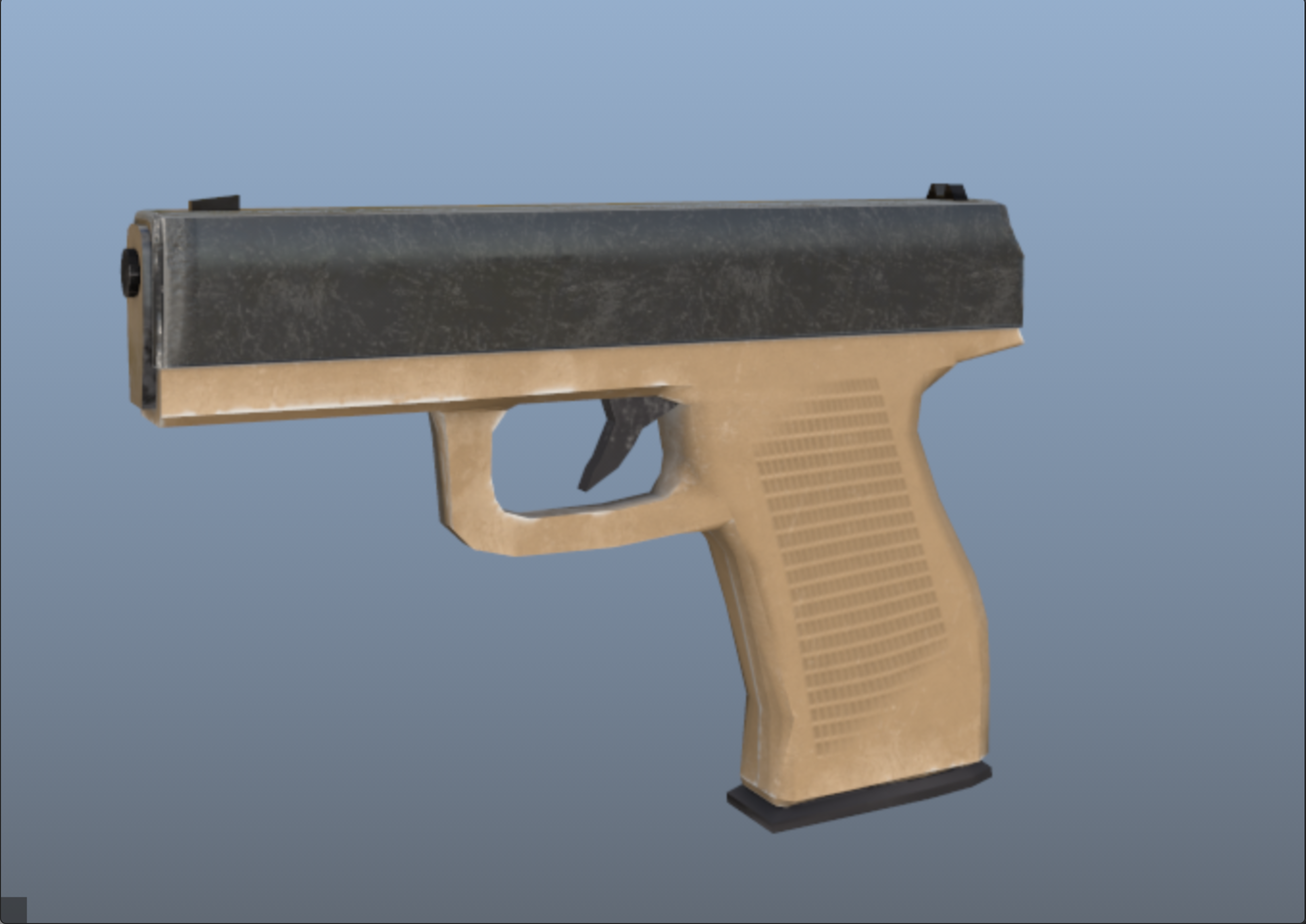 an image of a modelled pistol